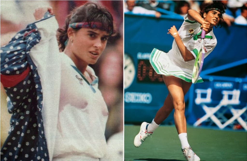 Tennis Gabriela Sabatini Super Sexy Wet T Shirt Foto Hot Sex Picture