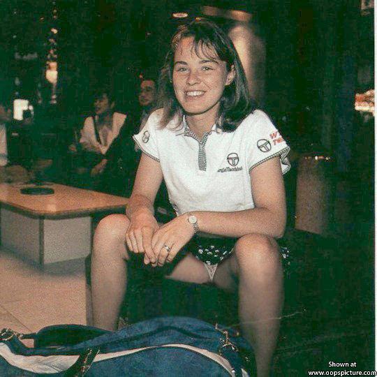 martina hingis shot Upskirt